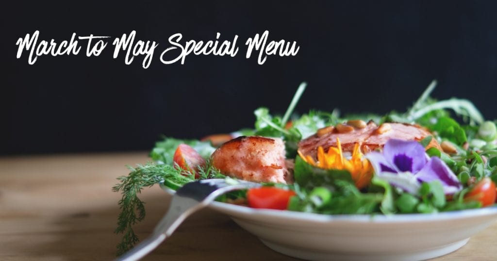 March to May Special Menu
